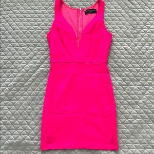 AKIRA Pink Halter Bodycon Mini Dress